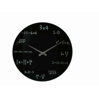 Nástenné hodiny Matematika čierne
