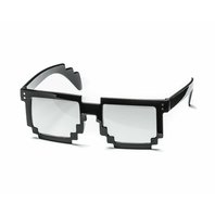 8 bitové pixelové slnečné okuliare transparentné