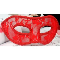 Čipkovaná Masquerade Ball Mask červená