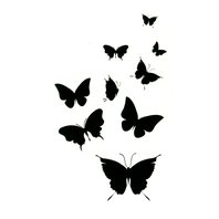 Tetovačka "Cute Black Butterfly"