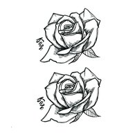 Tetovačka "White Rose Flowers"