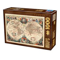 D-Toys Antique World Map (1000 dielikov)