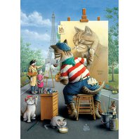 Art - Painter Cat (500 dielikov)