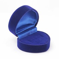 Darčeková krabička na šperky Srdce modrá