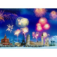 Grafika - New Year's Eve around the World (1500 dielikov)