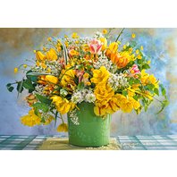 Castorland - Spring Flowers in Green Vase (1000 dielikov)