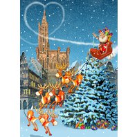 Grafika - Strasbourg Cathedral at Christmas (500 dielikov)