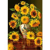 Castorland -  Sunflowers in a Peacock Vase (1000 dielikov)